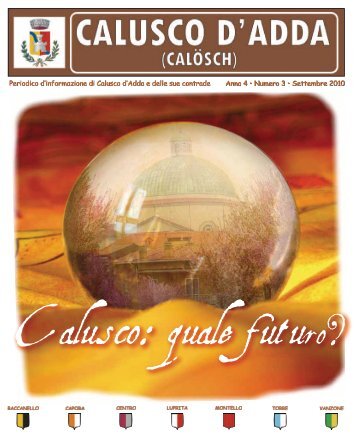 Anno 4 • Numero 3 • Settembre 2010 - Comune di Calusco d'Adda