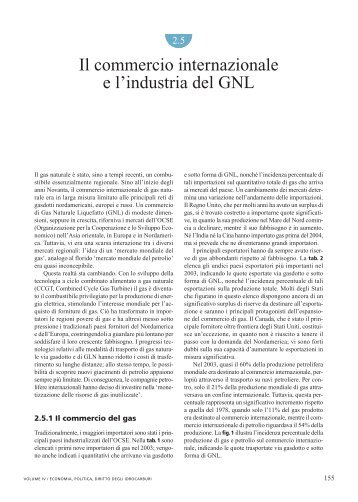 Il commercio internazionale e l'industria del GNL - Treccani