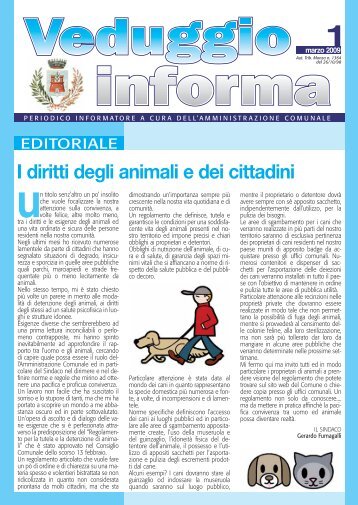 I diritti degli animali e dei cittadini - Comune di Veduggio con Colzano