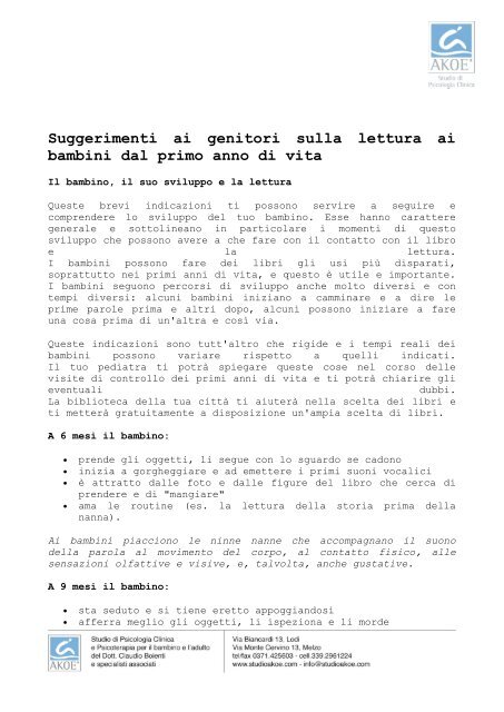 Bambini E Lettura Articoli Vari