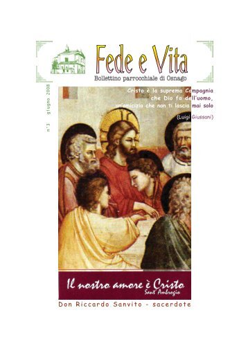 2008 03. Fede e Vita - giugno - Parrocchia S. Stefano di Osnago