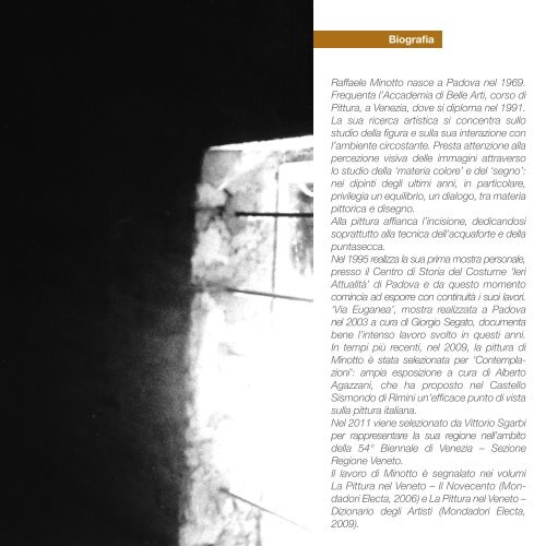 Scarica il catalogo - Raffaele Minotto pittore e incisore