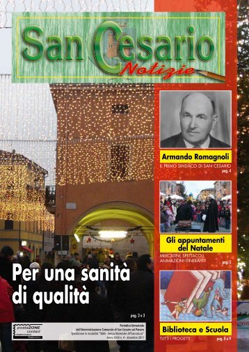 SanCesario notizie Dicembre 2011 - Comune di San Cesario sul ...