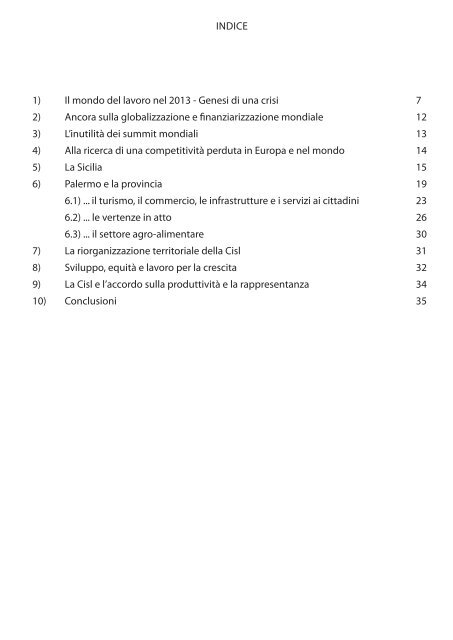 Scarica la relazione della segreteria - Cisl Palermo