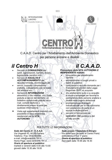 A SCUOLA INSIEME - Provincia di Ferrara