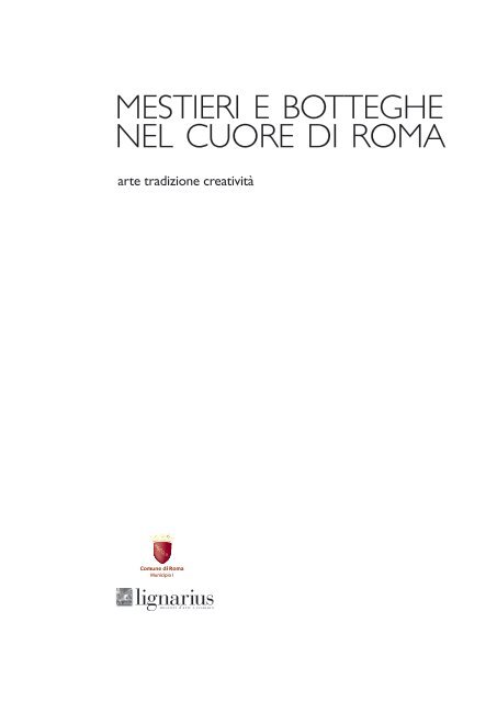 mestieri e botteghe nel cuore di roma - Associazione culturale ...