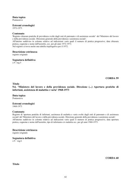 Inventario Camera del Lavoro di Pontassieve - Cgil Toscana