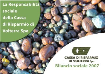 Bilancio Sociale - Cassa di Risparmio di Volterra