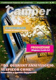 “DA QUARANT'ANNI VIAGGIO. VI SPIEGO COME” - Camperpress