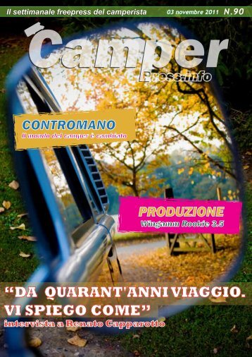 “DA QUARANT'ANNI VIAGGIO. VI SPIEGO COME” - Camperpress