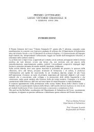 PREMIO LETTERARIO LICEO VITTORIO EMANUELE II