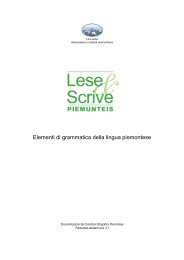 Elementi di grammatica della lingua piemontese