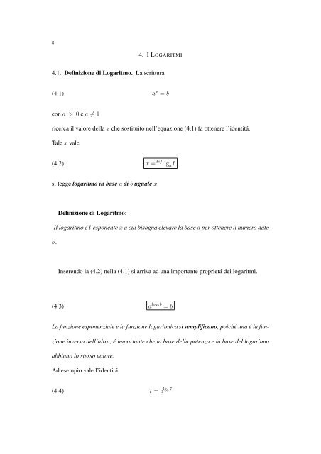 Disequazioni Esponenziali e Logaritmiche - Francesco Zumbo