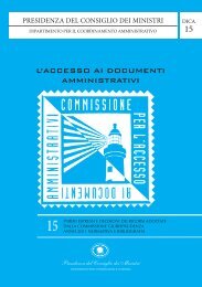 Volume 15 - Commissione per l'accesso ai documenti amministrativi