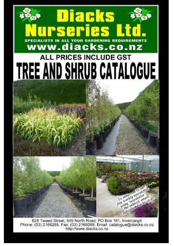 Terms and conditions of sale - Diack's Nurseries Ltd