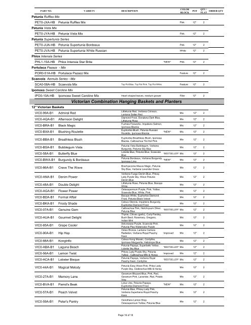 Download our 2013 Annuals Order Form. - Gemmells Garden Centre