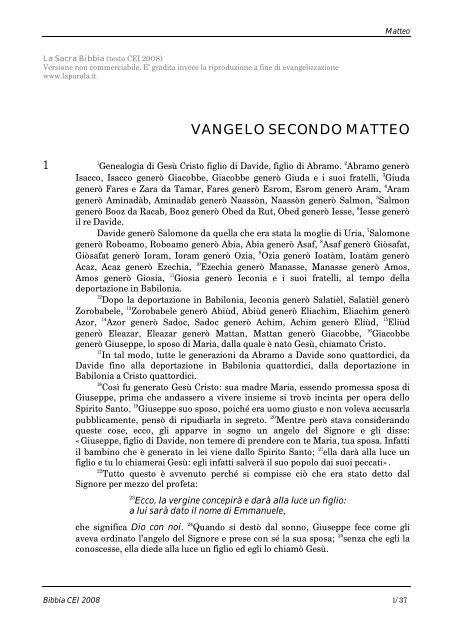 Nuovo Testamento.pdf - Parrocchia San Michele Arcangelo - Borgo ...