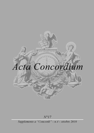 ottobre - Accademia dei Concordi