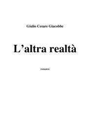 L'altra realtà - Giulio Cesare Giacobbe