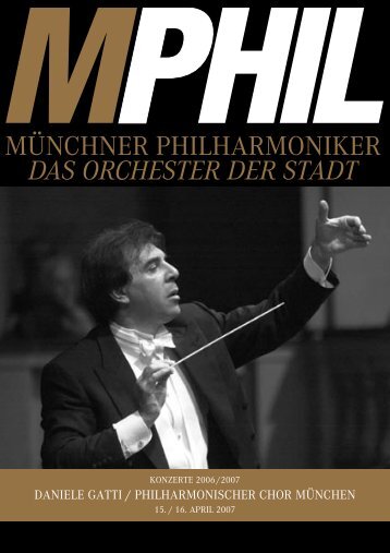 Programmheft herunterladen - Münchner Philharmoniker