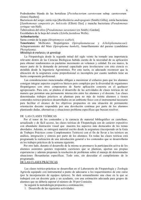 Fitopatología - Facultad de Ciencias Agropecuarias UNC ...