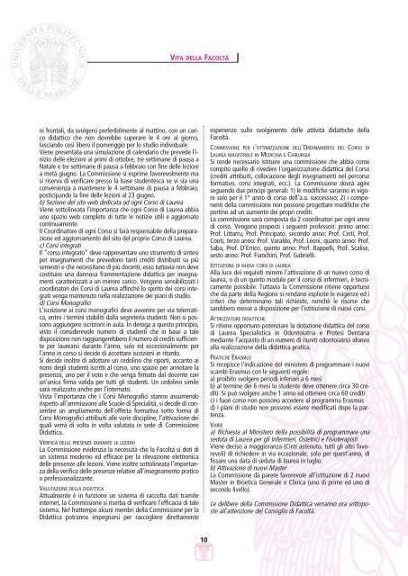 LETTERE 2006 03.pdf - Facoltà di Medicina e Chirurgia - Università ...