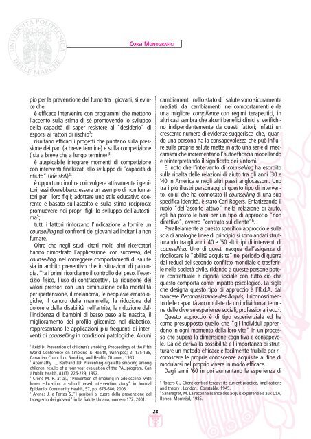 LETTERE 2006 03.pdf - Facoltà di Medicina e Chirurgia - Università ...