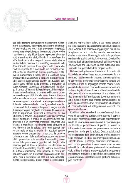 LETTERE 2006 03.pdf - Facoltà di Medicina e Chirurgia - Università ...