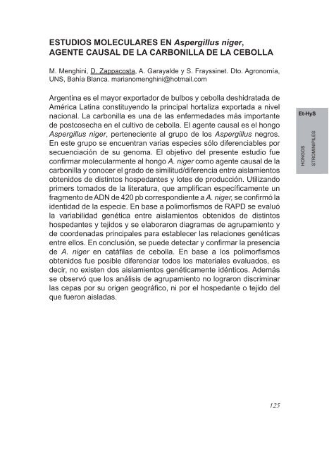 2º Congreso Argentino De Fitopatología Libro de Resúmenes