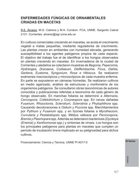 2º Congreso Argentino De Fitopatología Libro de Resúmenes