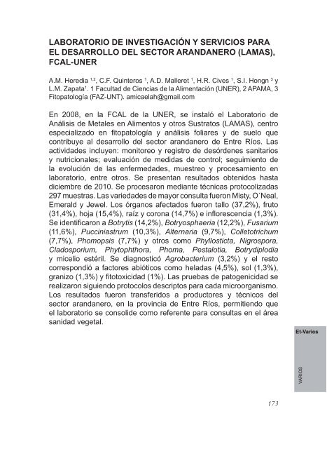 2º Congreso Argentino De Fitopatología Libro de Resúmenes