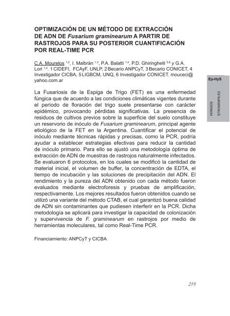 2º Congreso Argentino De Fitopatología Libro de Resúmenes