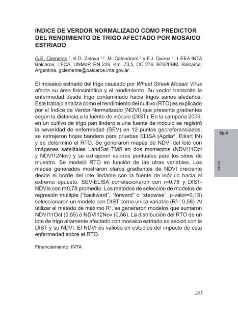 2º Congreso Argentino De Fitopatología Libro de Resúmenes