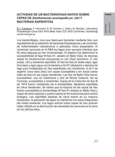 2º Congreso Argentino De Fitopatología Libro de Resúmenes