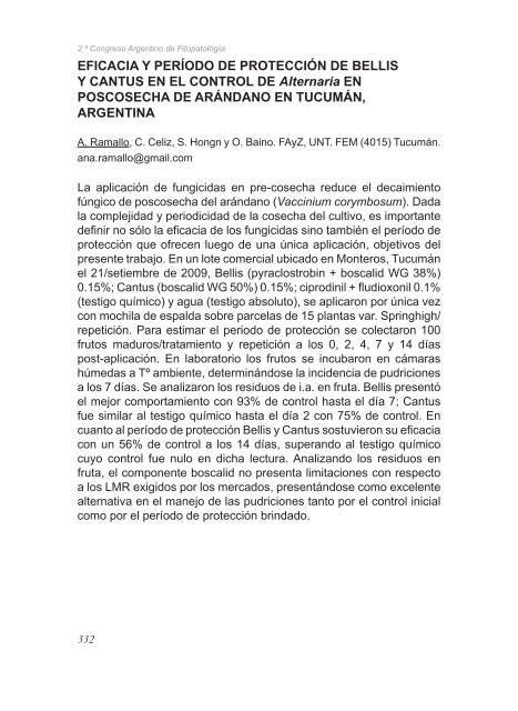 2º Congreso Argentino De Fitopatología Libro de Resúmenes