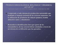 produccion ecológica, biológica y orgánica. ley 25.127