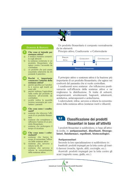 MANUALE per il corretto impiego dei prodotti fitosanitari - Lavoro e