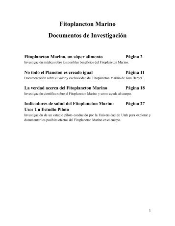 Ciencia e Investigacion Fitoplancton marino - ForeverGreen