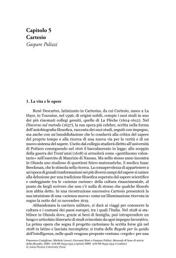 Capitolo 5 – Cartesio (PDF) - Firenze University Press