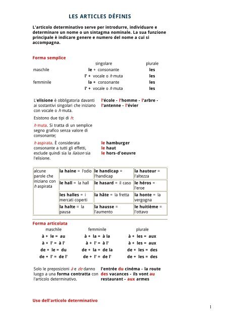 Corso di grammatica francese - Controcampus