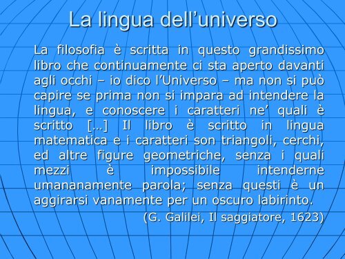 La storia della scienza e la nascita del metodo scientifico – Prof Storti