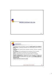 MODELLAZIONE SOLIDA - Università degli Studi di Perugia