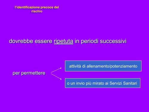 Strumenti per l'identificazione preventiva e la rilevazione delle ...