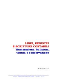 Libri, registri e scritture contabili. Numerazione ... - TuttoCamere.it