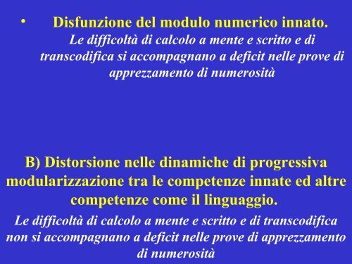 La discalculia evolutiva - Valderassociata.altranet.it