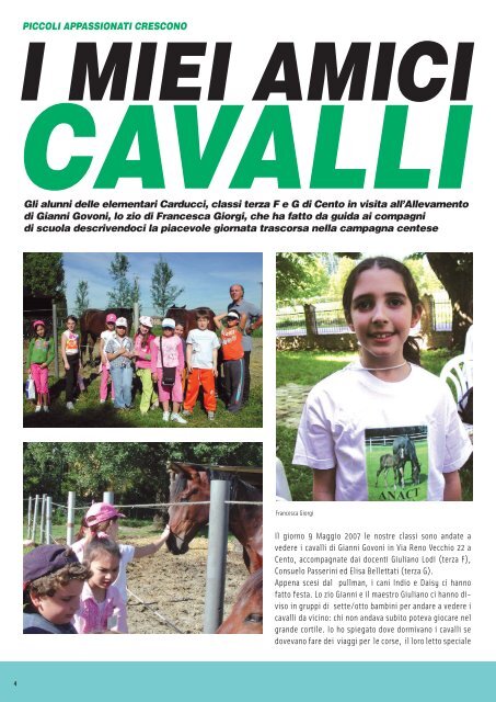 Luglio 2007 - Associazione Nazionale Allevatori del Cavallo Trottatore