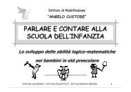 Lo sviluppo delle abilità logico-matematiche nei bambini in età ...