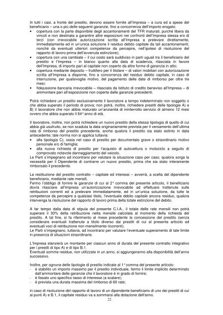 1 ITALIANA ASSICURAZIONI CONTRATTO INTEGRATIVO ...