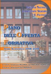 as 2008/2009 piano dell'offerta formativa - Istituto Tecnico ...