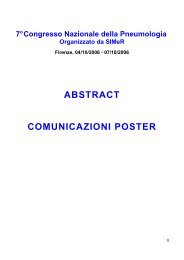 Abstracts Comunicazioni Poster - AIM Group